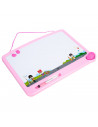 WHITEBOARD SCOLAR CU RAMA PLASTIC SI ACCESORII 40*30 CM