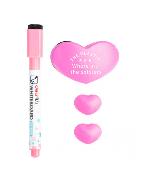 WHITEBOARD SCOLAR CU RAMA PLASTIC SI ACCESORII 40*30 CM