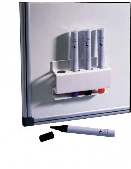 SUPORT INSTRUMENTE DE SCRIS MAGNETIC PATRAT PT MARKERE ALB