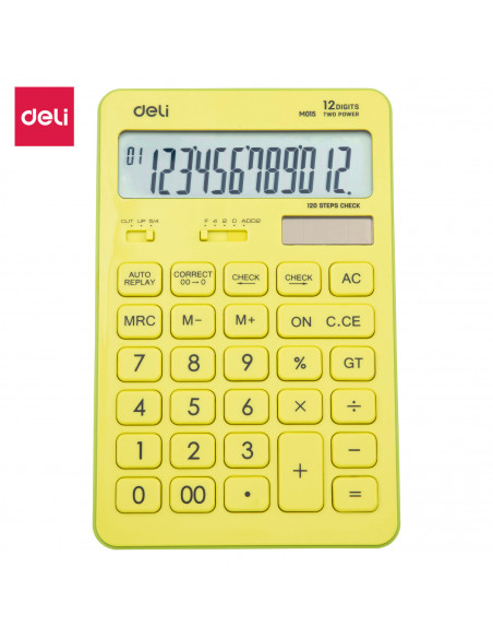 CALCULATOR BIROU 12DIG 1551 VERNIL PASTEL DELI,DLEM01551+++