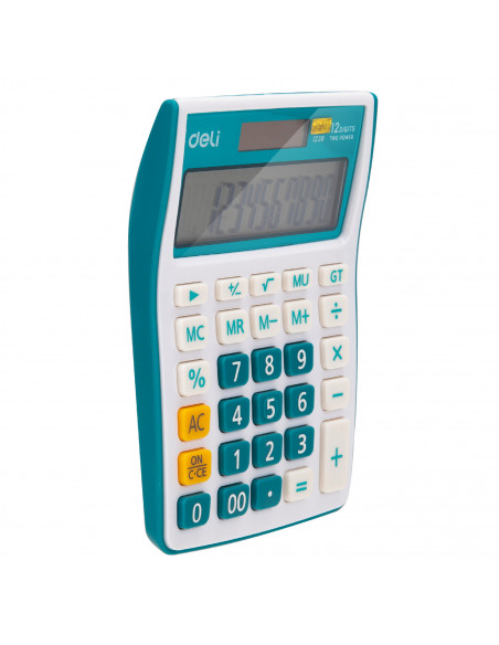 CALCULATOR BIROU 12DIG ALB-ALBASTRU 1238 DELI,DLE1238B+++