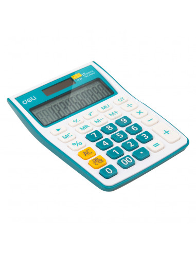 CALCULATOR BIROU 12DIG ALB-ALBASTRU 1238 DELI,DLE1238B+++
