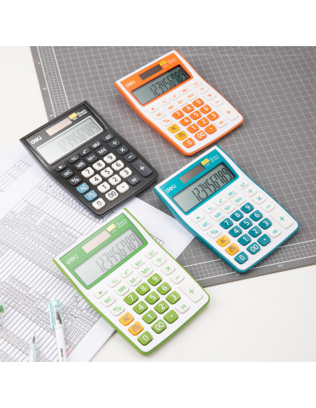 CALCULATOR BIROU 12DIG ALB-ALBASTRU 1238 DELI,DLE1238B+++