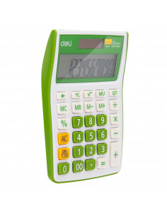 CALCULATOR BIROU 12DIG ALB-VERDE 1238 DELI,DLE1238G+++ 2
