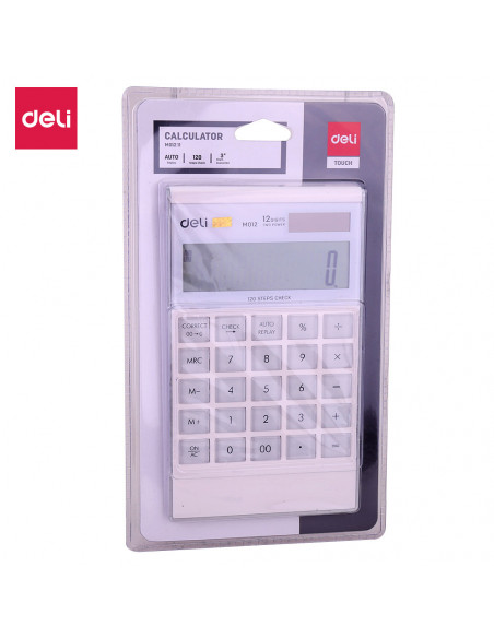 CALCULATOR BIROU 12DIG COMPACT MODERN ALB DELI,DLEM01211+++