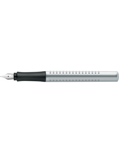 FC140906,Stilou grip 2011 Faber-Castell, Penita F, Argintiu FC140906,Stilou grip 2011 Faber-Castell, Penita F, Argintiu