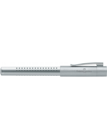 FC140906,Stilou grip 2011 Faber-Castell, Penita F, Argintiu FC140906,Stilou grip 2011 Faber-Castell, Penita F, Argintiu