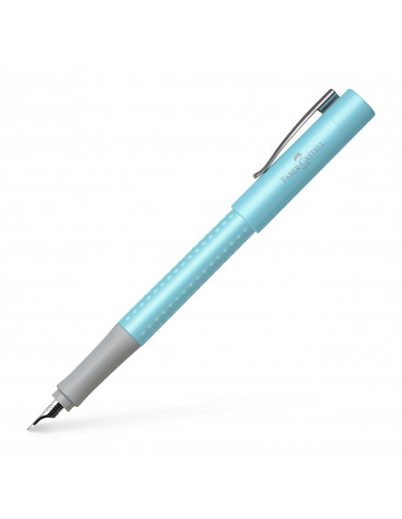 FC140986,Stilou grip 2011 Faber-Castell, Penita M, Pearl turcoaz