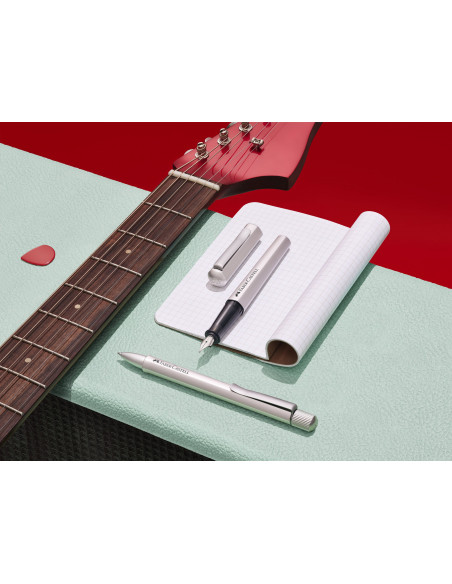 FC150510,STILOU HEXO ARGINTIU M FABER-CASTELL