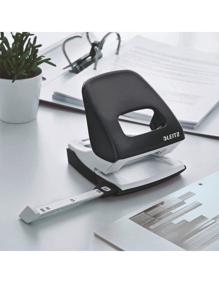 PERFORATOR 30 COLI MODEL 5008 METALIC NEGRU LEITZ,LZ50081095