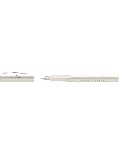 FC140820,Stilou grip 2010 Faber-Castell, Penita M, Alb cocos