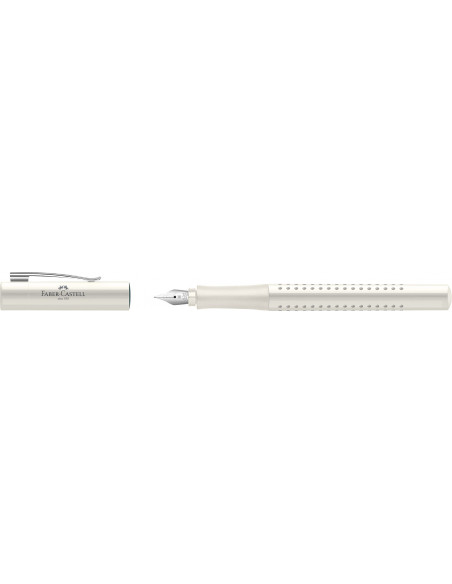 FC140820,Stilou grip 2010 Faber-Castell, Penita M, Alb cocos