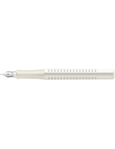 FC140820,Stilou grip 2010 Faber-Castell, Penita M, Alb cocos