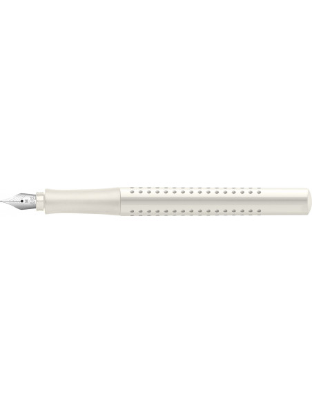 FC140820,Stilou grip 2010 Faber-Castell, Penita M, Alb cocos