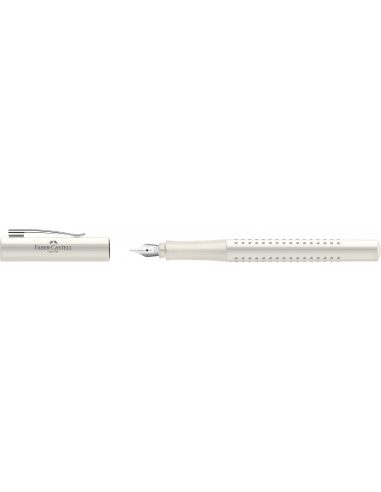 FC140822,Stilou grip 2010 Faber-Castell, Penita F, Alb cocos