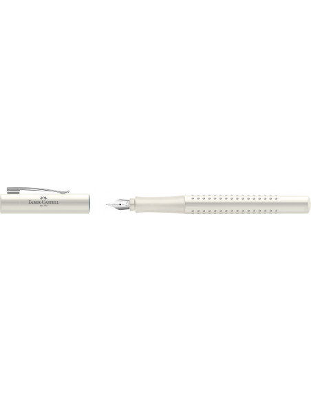 FC140822,Stilou grip 2010 Faber-Castell, Penita F, Alb cocos