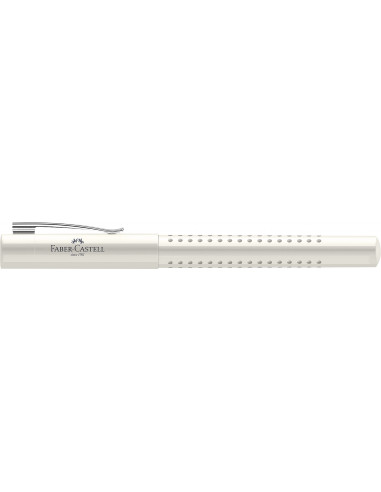 FC140822,Stilou grip 2010 Faber-Castell, Penita F, Alb cocos