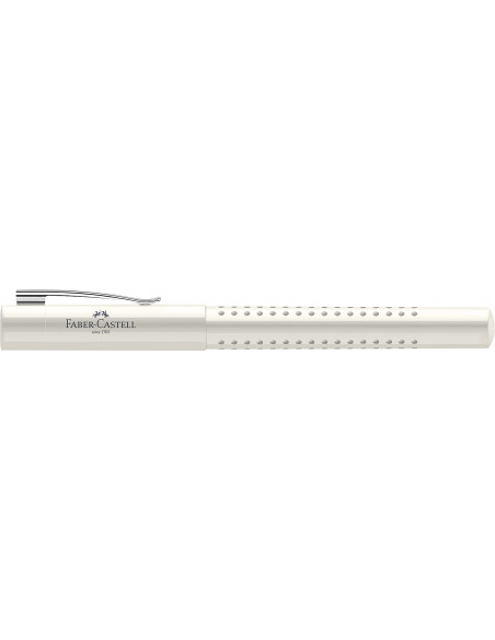 FC140822,Stilou grip 2010 Faber-Castell, Penita F, Alb cocos