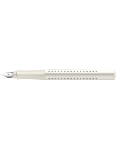 FC140822,Stilou grip 2010 Faber-Castell, Penita F, Alb cocos