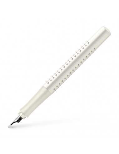 FC140822,Stilou grip 2010 Faber-Castell, Penita F, Alb cocos