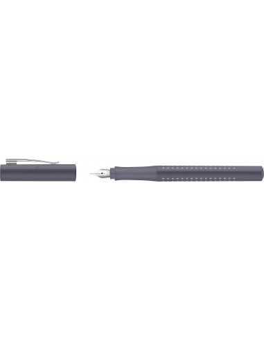 FC140830,Stilou grip 2010 Faber-Castell, Penita F, Gri