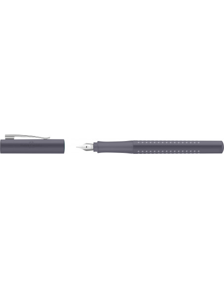 FC140830,Stilou grip 2010 Faber-Castell, Penita F, Gri