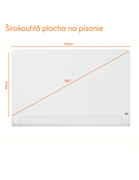 TABLA MAGNETICA STICLA WIDESCREEN 45"(993*559MM) DIAMOND