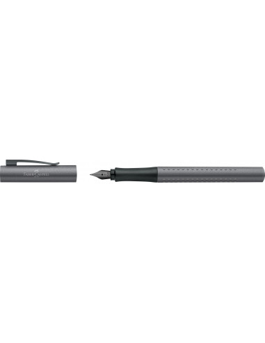 FC140947,Stilou grip 2011 Faber-Castell, Penita F, Gri antracit FC140947,Stilou grip 2011 Faber-Castell, Penita F, Gri antracit