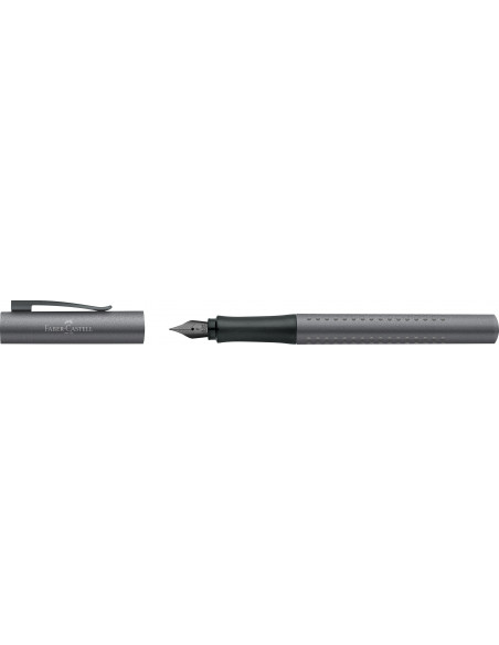 FC140947,Stilou grip 2011 Faber-Castell, Penita F, Gri antracit FC140947,Stilou grip 2011 Faber-Castell, Penita F, Gri antracit