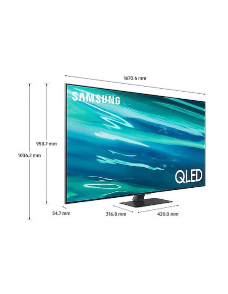 Televizor QLED Samsung, Ultra HD, 4K Smart 75Q80A, HDR, 189