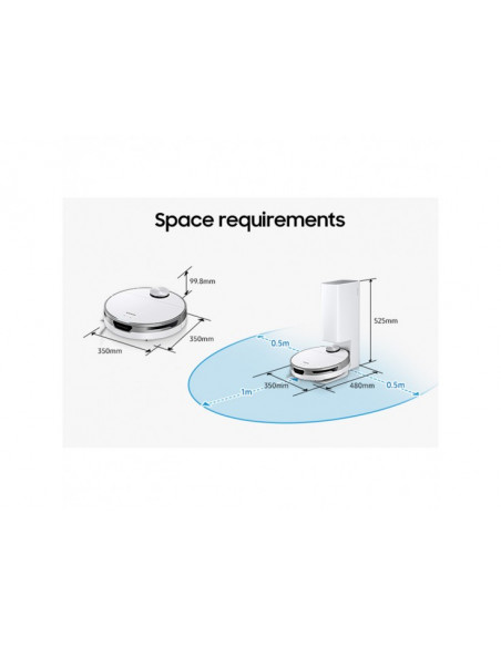 Robot de aspirare VR30T85513W, 60W, 0.3L, JetBot+