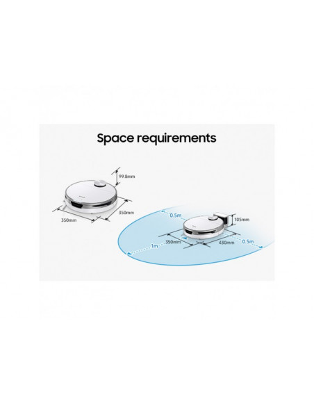 Aspirator Robot Samsung JetBot VR30T80313W, 60W, Digital