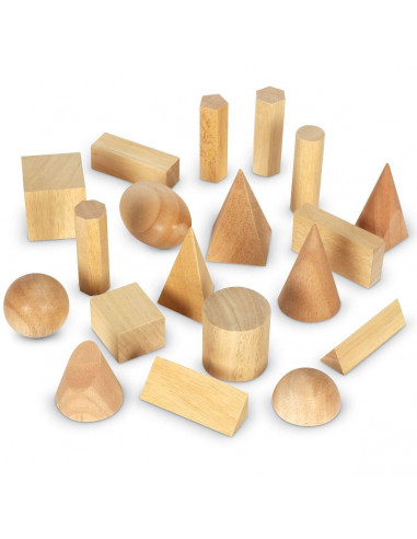 Forme geometrice din lemn (set 19),LER4298