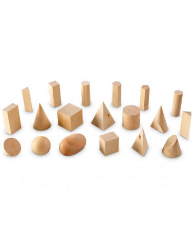 Forme geometrice din lemn (set 19),LER4298