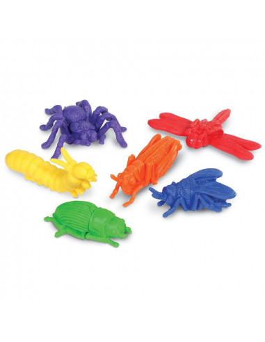 Insecte de gradina pentru numarat - set 72 buc,LER0457