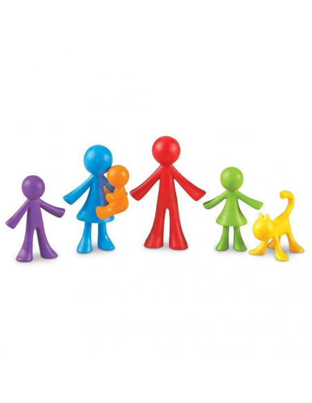 Set pentru sortat si numarat - Familia mea (72 piese),LER3372