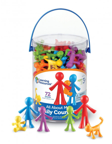 Set pentru sortat si numarat - Familia mea (72 piese),LER3372