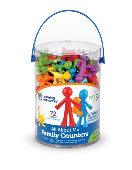 Set pentru sortat si numarat - Familia mea (72 piese),LER3372