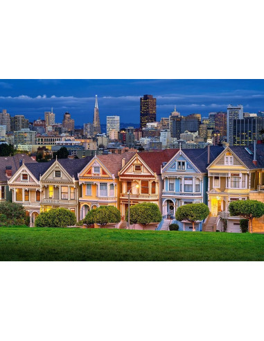 Painted Ladies, San Francisco, Puzzle Castorland, 1000