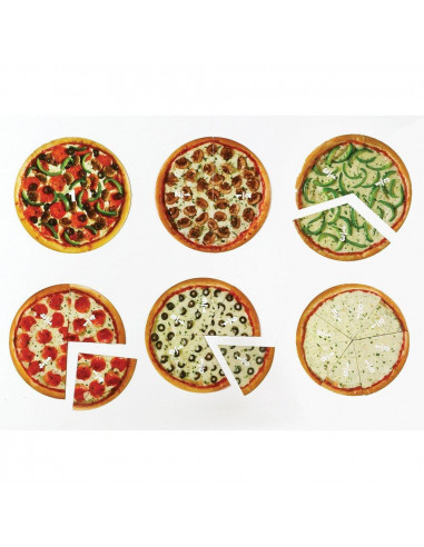 Pizza fractiilor cu magneti,LER5062