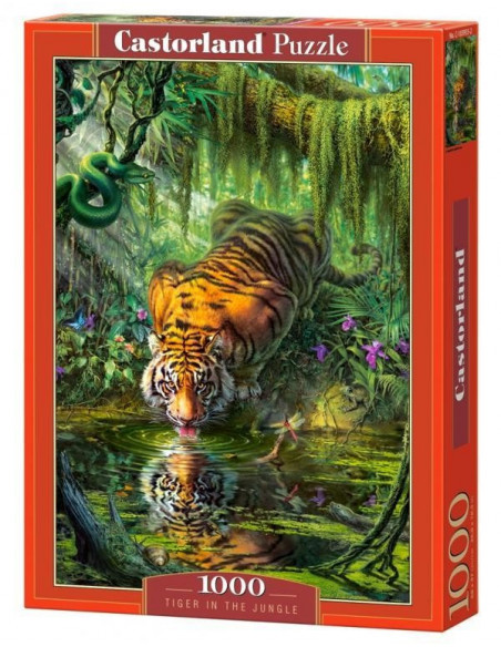 Tigru In Jungla, Puzzle Castorland, 1000 Piese,Uniq103935