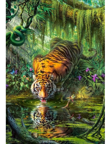 Tigru In Jungla, Puzzle Castorland, 1000 Piese,Uniq103935