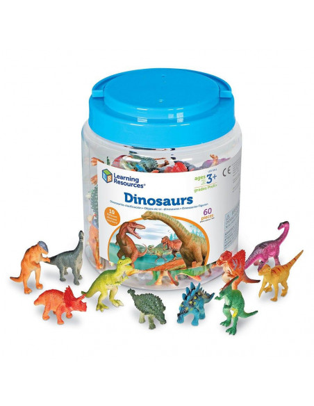 Set pentru sortat - Dinozauri jucausi (60 piese),LER0811