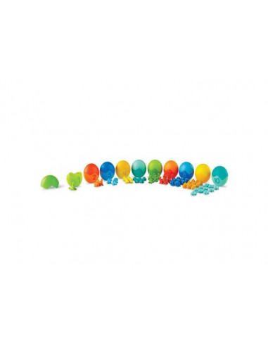 Set pentru sortat si numarat - Dinozauri colorati,LER1768