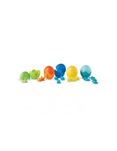 Set pentru sortat si numarat - Dinozauri colorati,LER1768