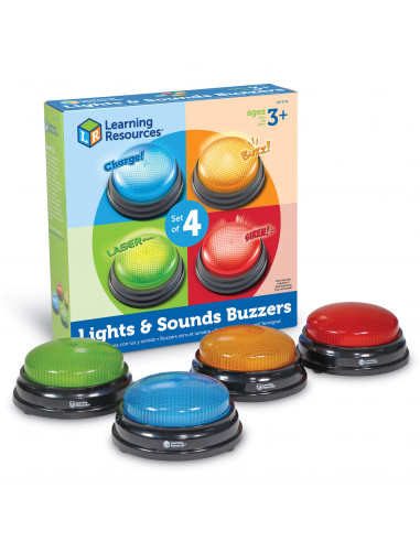 Sonerii cu lumini si sunete pentru raspuns - set 4 buc,LER3776