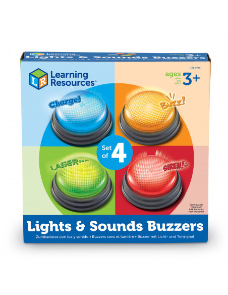 Sonerii cu lumini si sunete pentru raspuns - set 4 buc,LER3776