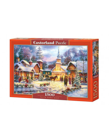 Iarna In Sat, Puzzle Castorland, 1500 Piese,Uniq151646