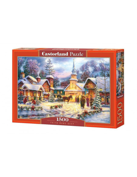Iarna In Sat, Puzzle Castorland, 1500 Piese,Uniq151646
