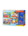 Imi Iubesc Locul De Munca, Puzzle Castorland 4 In 1 - 8, 12